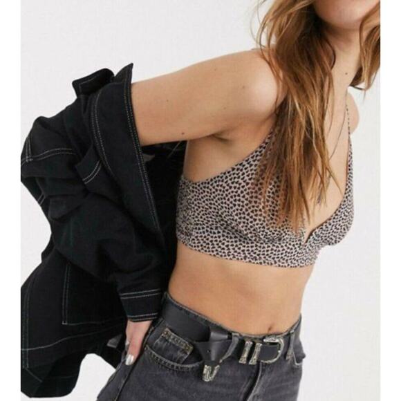 Free People Cassie Soft Bra in Black Combo Size Small - Picture 3 of 6